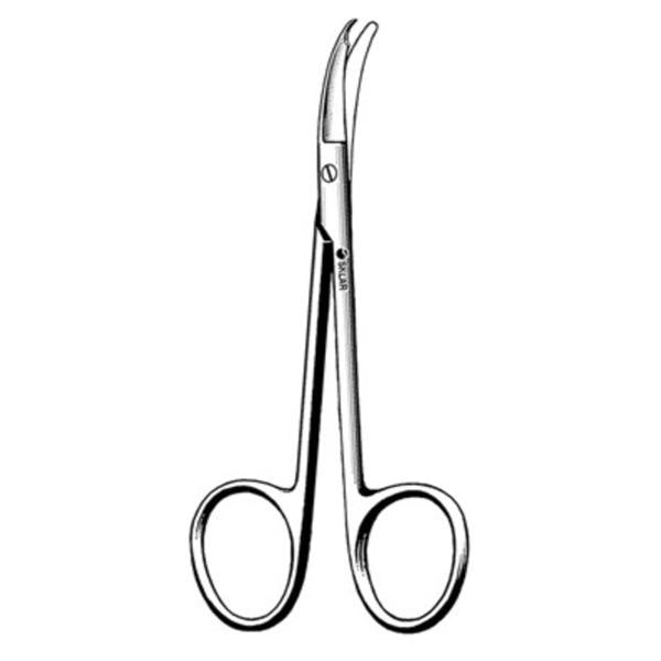 Scissor Suture Shortbent 3-1/2